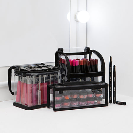 Proma Kit makeup set, with storage bags that are great for lipliners, lipsticks, makeup brushes and travels